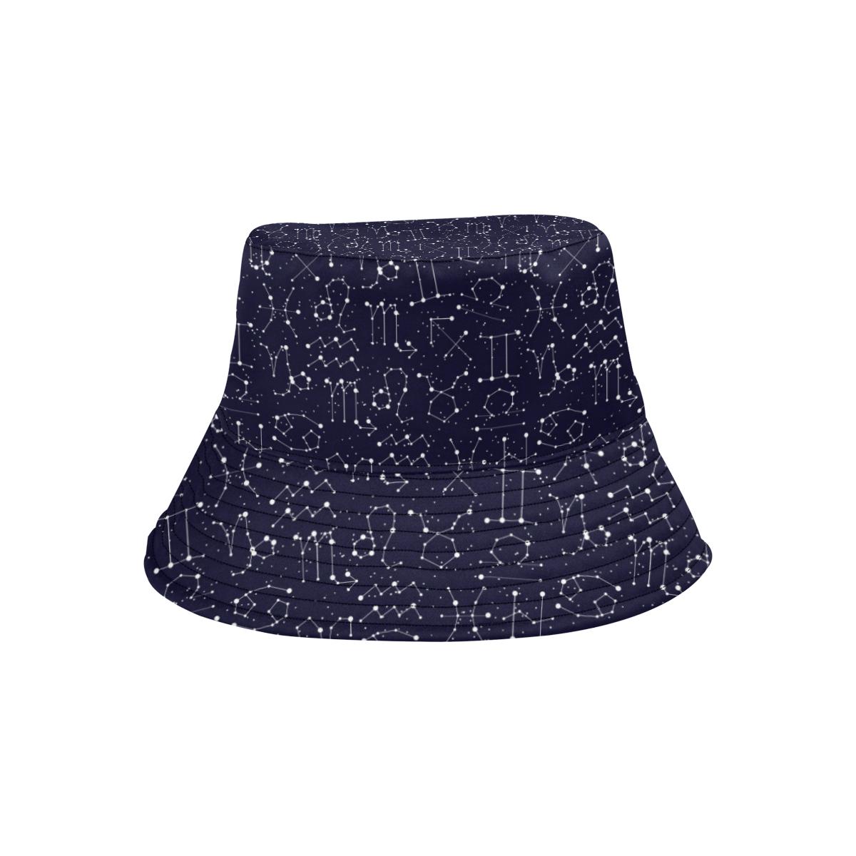 Zodiac Pattern Design Print Unisex Bucket Hat