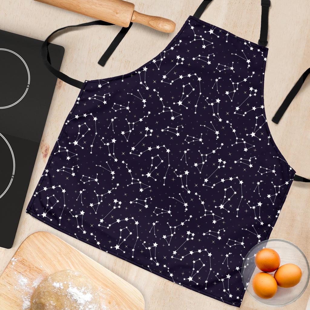 Zodiac Star Pattern Design Print Women Apron