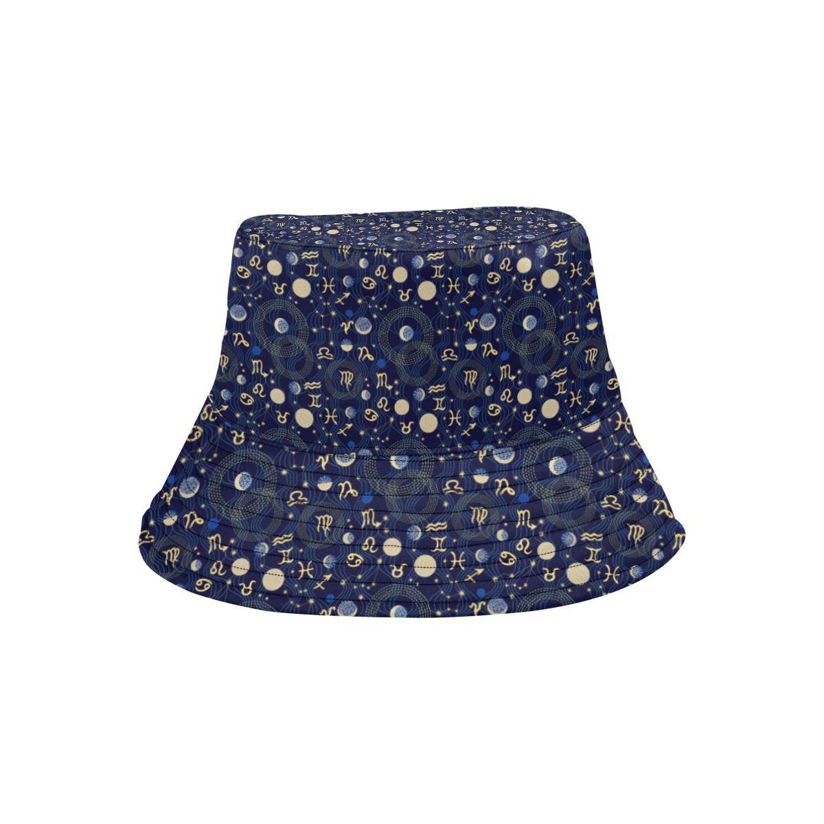 ZodiacThemed Design Print Unisex Bucket Hat