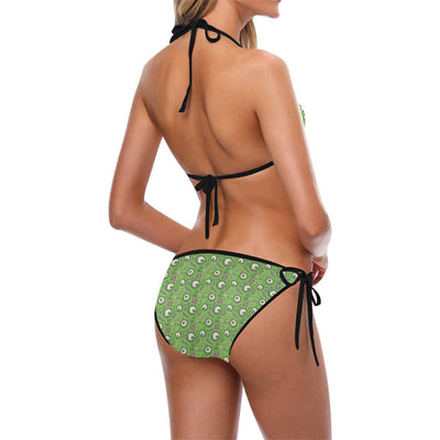 Zombie Eyes Design Pattern Print Bikini Swimsuit-JTAMIGO.COM