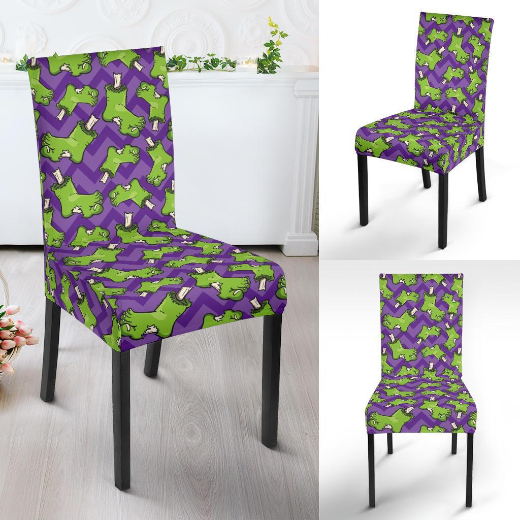 Zombie Foot Design Pattern Print Dining Chair Slipcover-JTAMIGO.COM