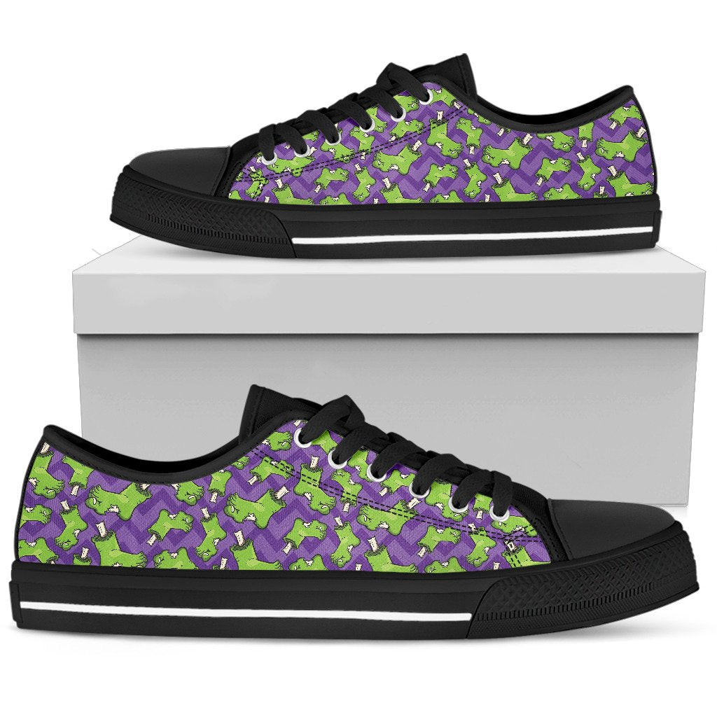 Zombie Foot Design Pattern Print Women Low Top Shoes-JTAMIGO.COM