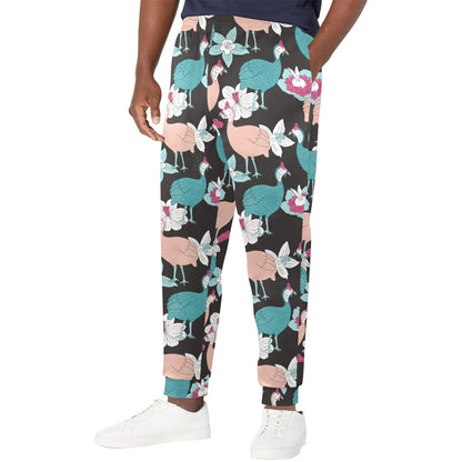Guinea Fowl Pattern Print Design 03 Men's Casual Track Pants