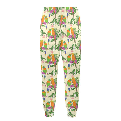 Conures Pattern Print Design 02 Men's Casual Track Pants
