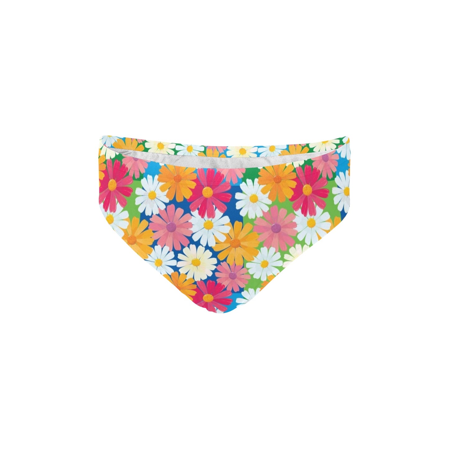 Daisy Pattern Print Design DS05 Men's Swimming Briefs