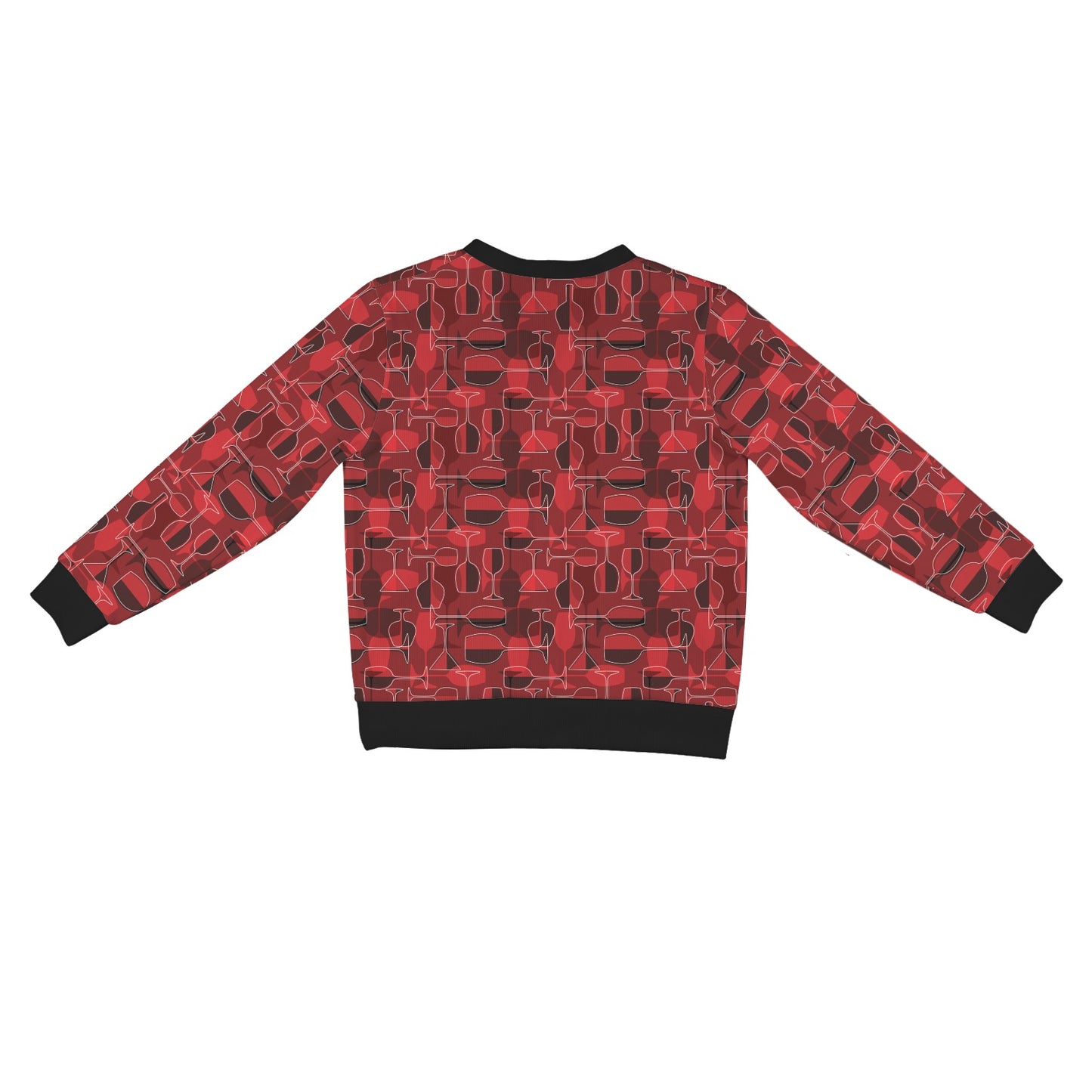 Wine Glass Print Design LKS301 Women's Cardigan