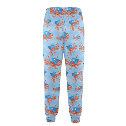 Hermit Crab Design Print Pattern JJ0339 Men's Casual Track Pants