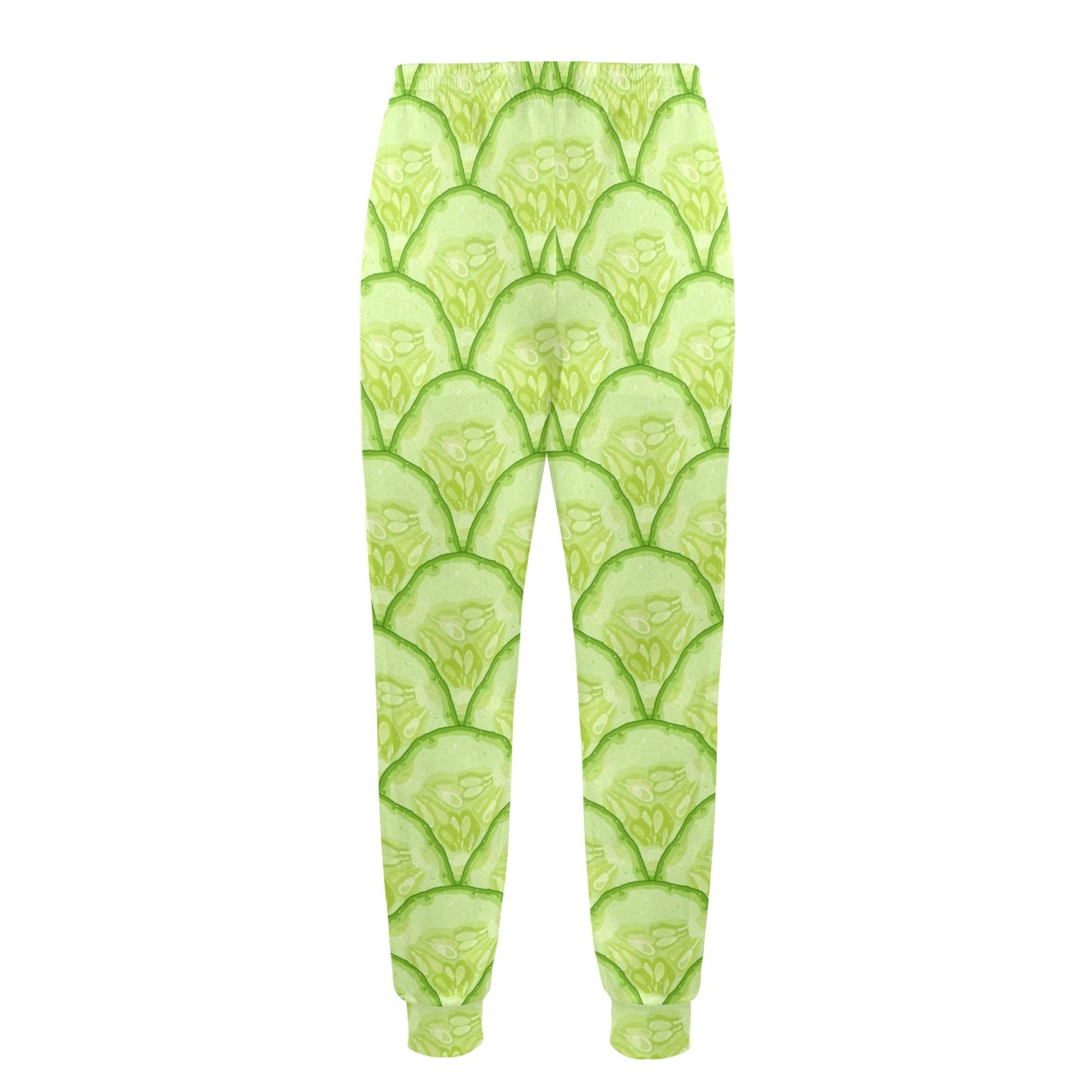Cucumber Pattern Print Design CC04 Men's Casual Track Pants