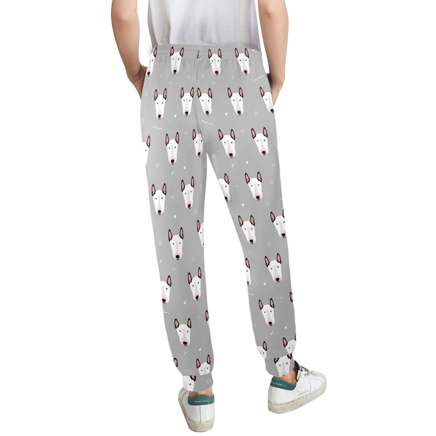 Bull Terrier Head Print Pattern Women's Casual Track Pants