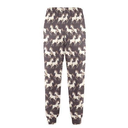 Horse Print Design LKS304 Men's Casual Track Pants