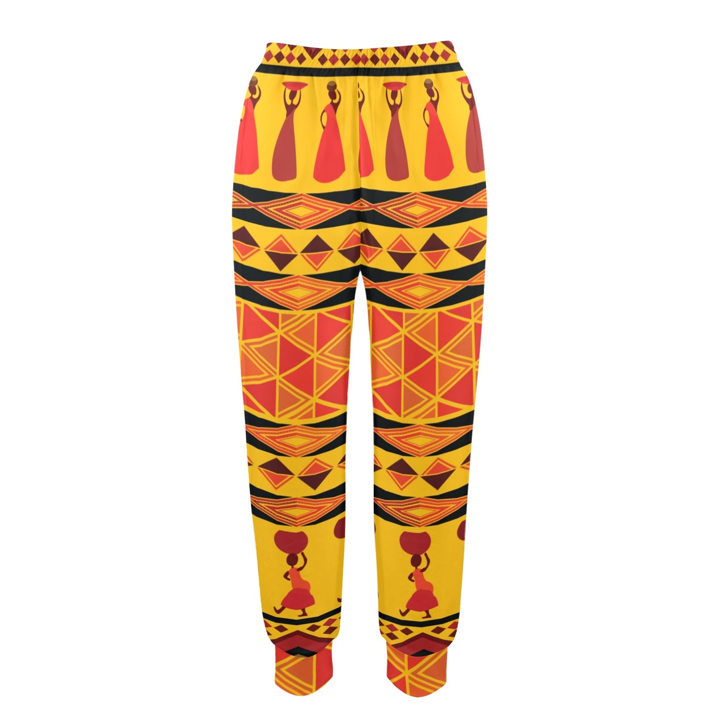 African Pattern Print Design 01 Women's Casual Track Pants