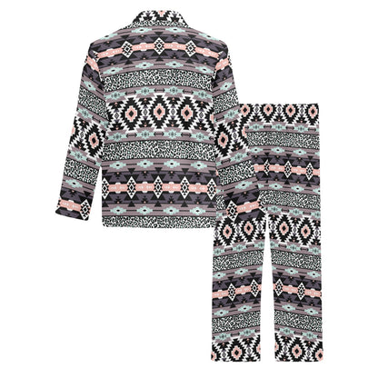 Safari Pattern Print Design LKS302 Men's Long Pajama Set