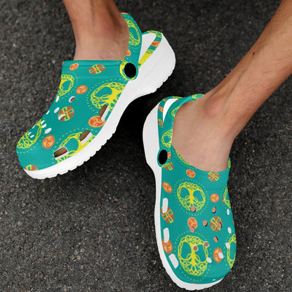 Celtic Tree of Life Print Pattern Unisex Clogs Shoes