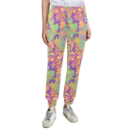 Psychedelic Mushroom Pattern Print Design A05 Women's Casual Track Pants