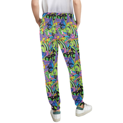Psychedelic Trippy Mushroom Themed Women's Casual Track Pants