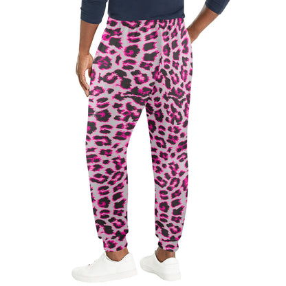 Leopard Pattern Print Design 02 Men's Casual Track Pants
