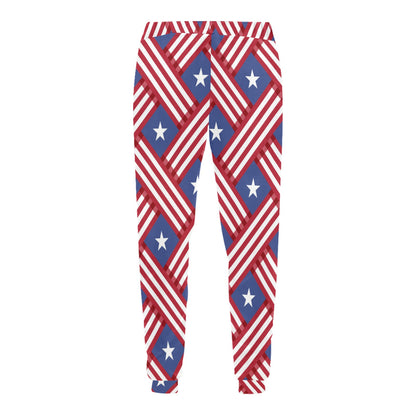 American flag Pattern Men's Sweatpants