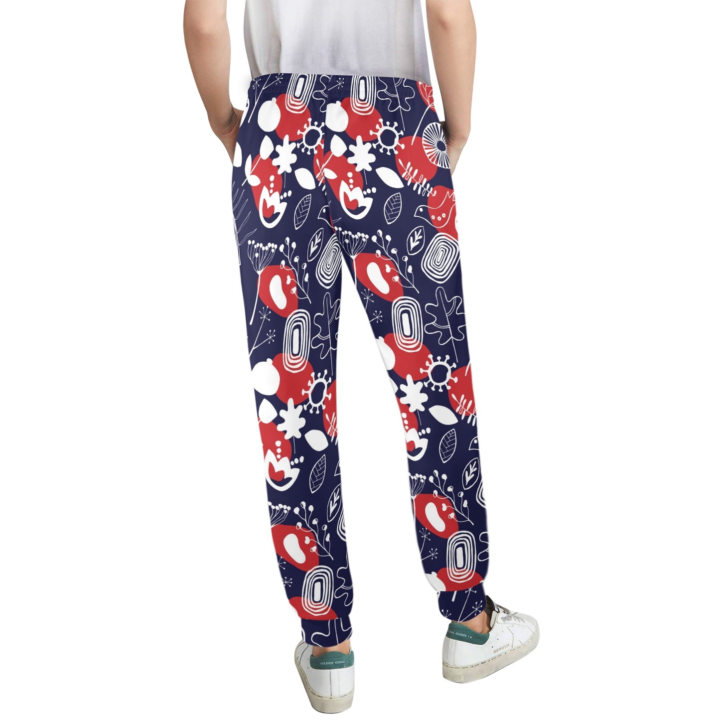 Nordic Pattern Print Design A02 Women's Casual Track Pants