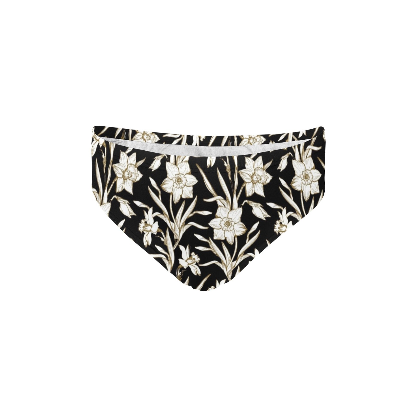 Daffodils Pattern Print Design DF06 Men's Swimming Briefs