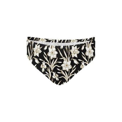 Daffodils Pattern Print Design DF06 Men's Swimming Briefs