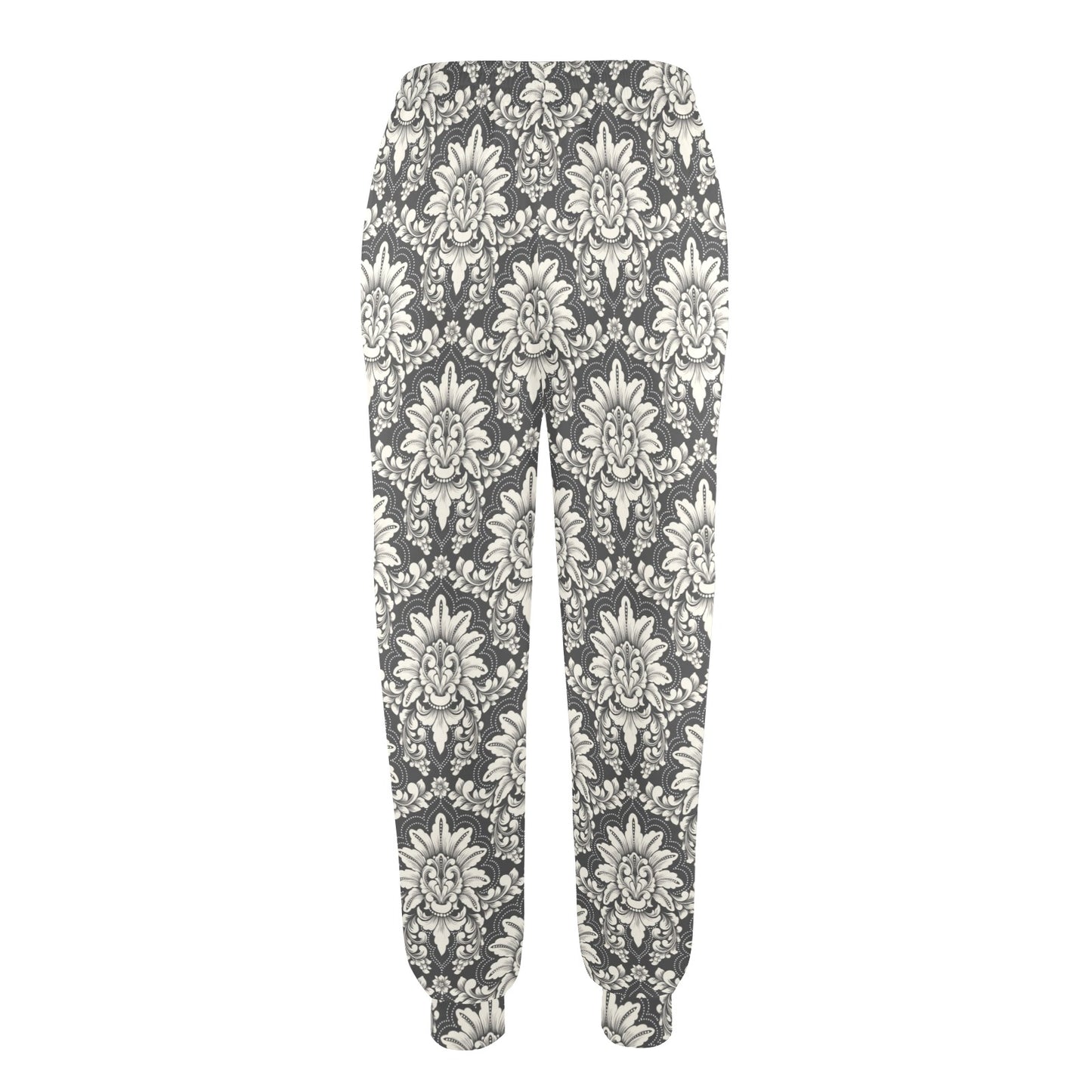 Damask Elegant Print Pattern Women's Casual Track Pants
