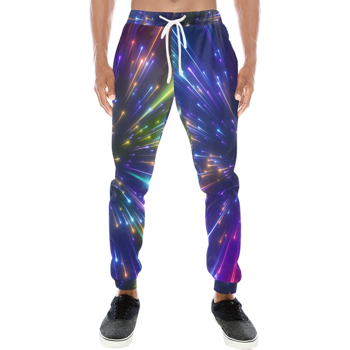 Celestial Rainbow Speed Light Men's Sweatpants