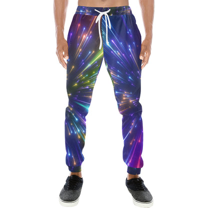 Celestial Rainbow Speed Light Men's Sweatpants