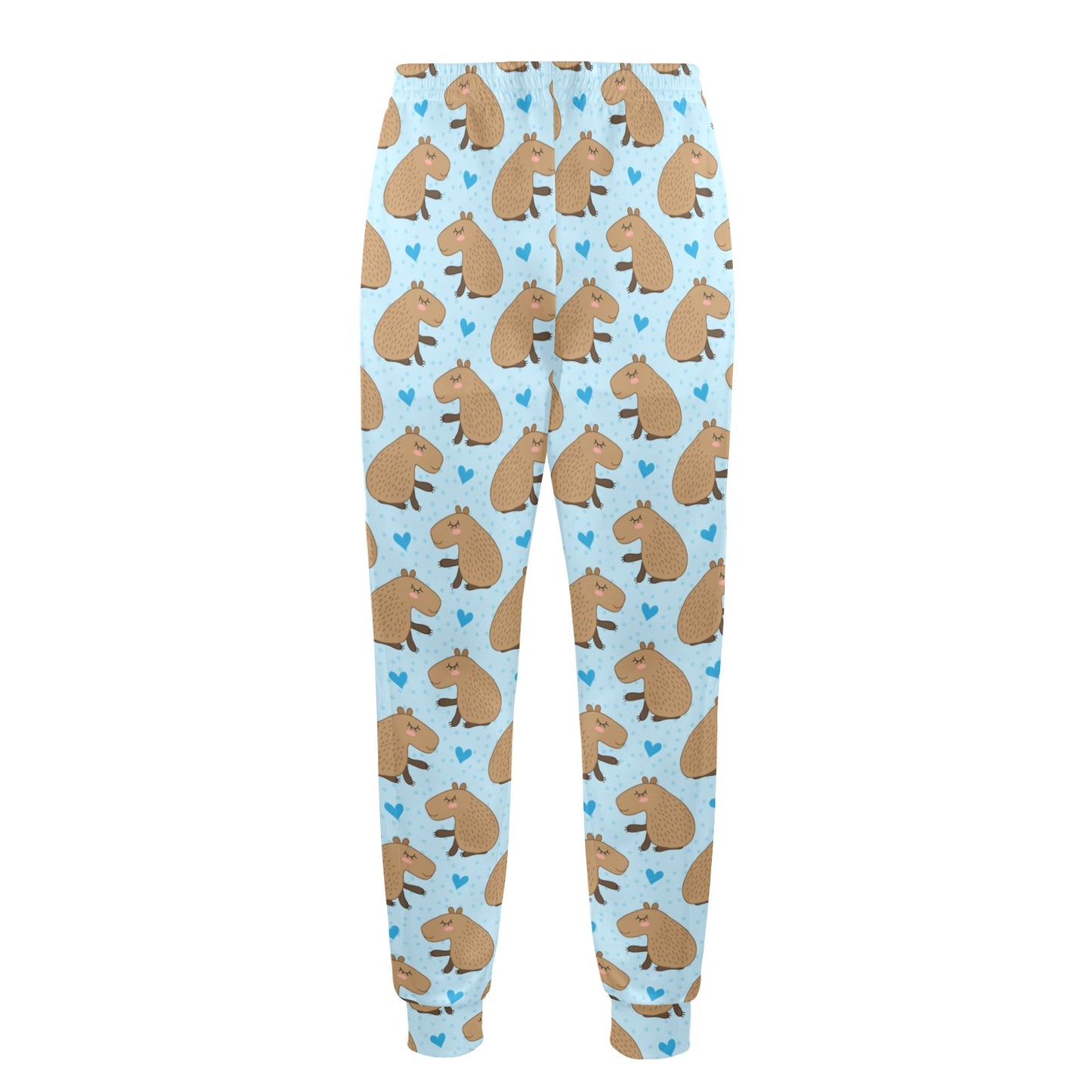 Capybara Pattern Print Design 01 Men's Casual Track Pants