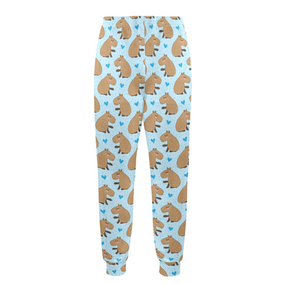 Capybara Pattern Print Design 01 Men's Casual Track Pants