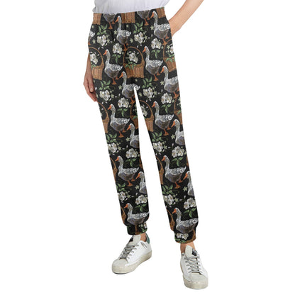 Goose Print Design LKS406 Women's Casual Track Pants