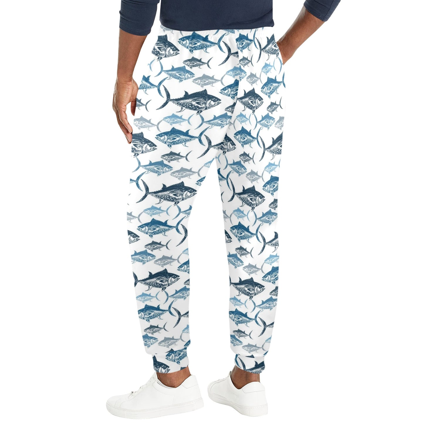 Tuna Fish Print Design LKS303 Men's Casual Track Pants