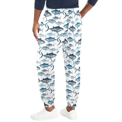 Tuna Fish Print Design LKS303 Men's Casual Track Pants
