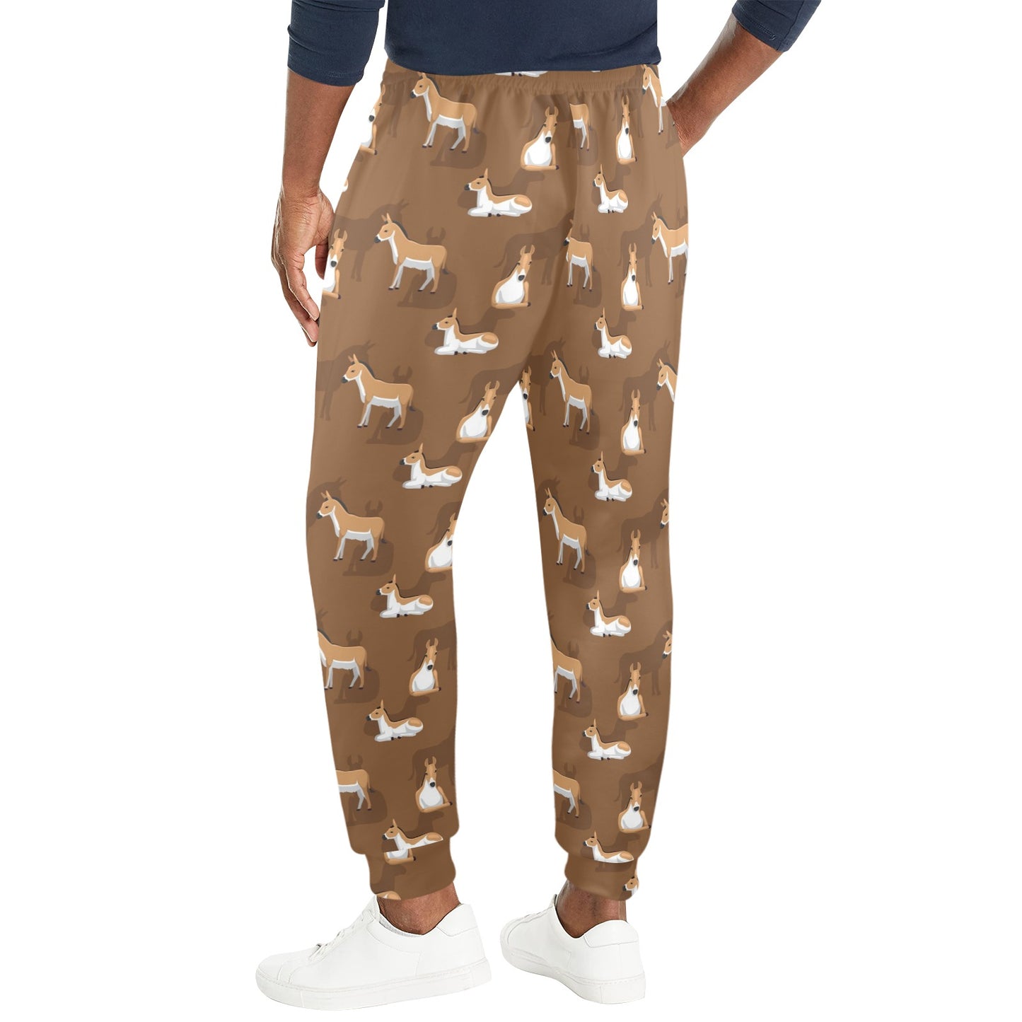 Donkey Print Design LKS401 Men's Casual Track Pants