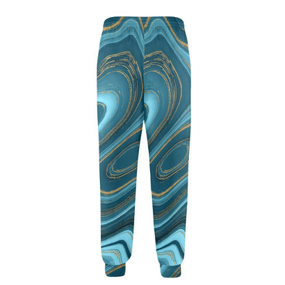 Liquid Pattern Print Design 04 Men's Casual Track Pants