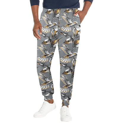 Hummingbird Pattern Print Design 02 Men's Casual Track Pants