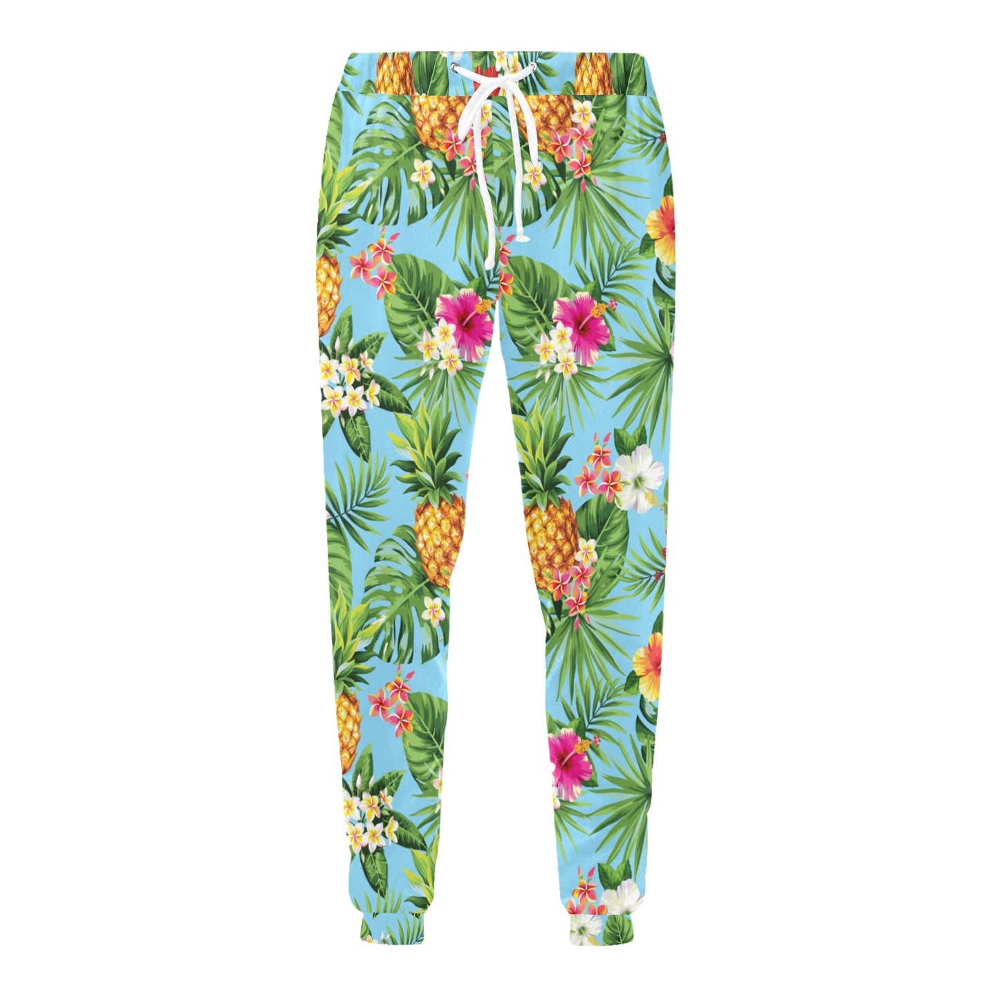 Pineapple Hawaiian flower Tropical Men's Sweatpants