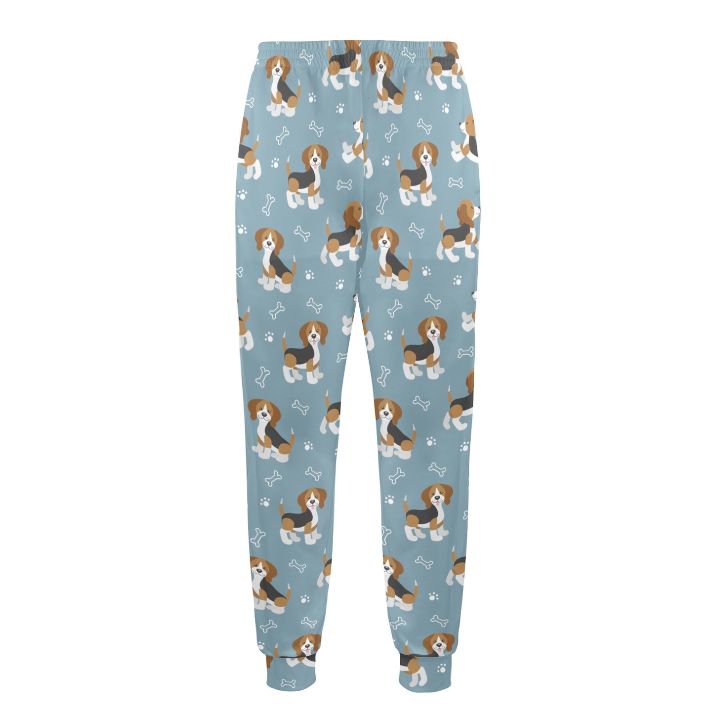 Beagle Pattern Print Design 02 Men's Casual Track Pants