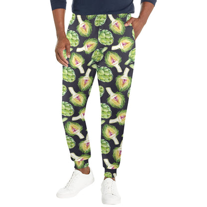 Artichoke Pattern Print Design 01 Men's Casual Track Pants