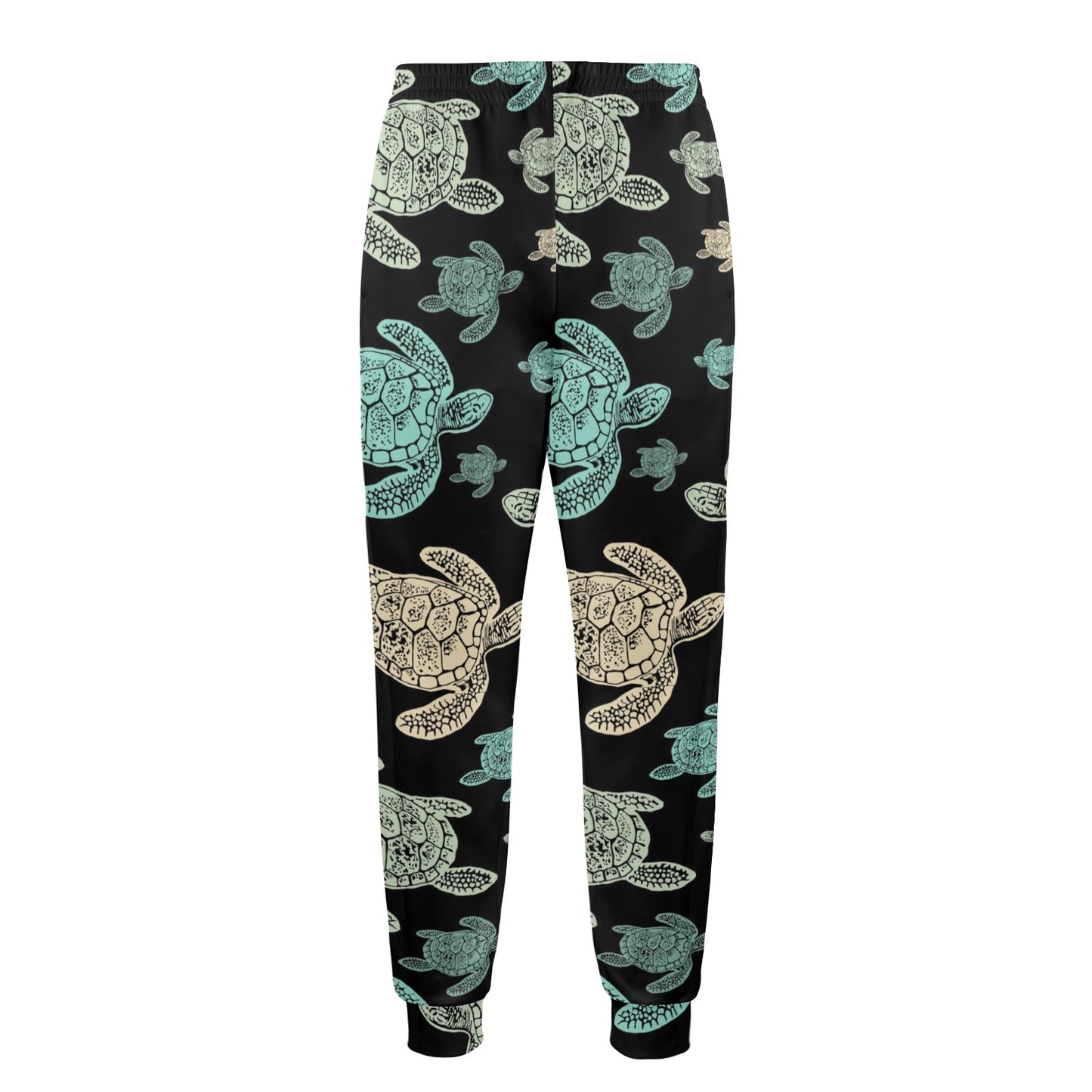 Sea Turtle Stamp Pattern Men's Casual Track Pants