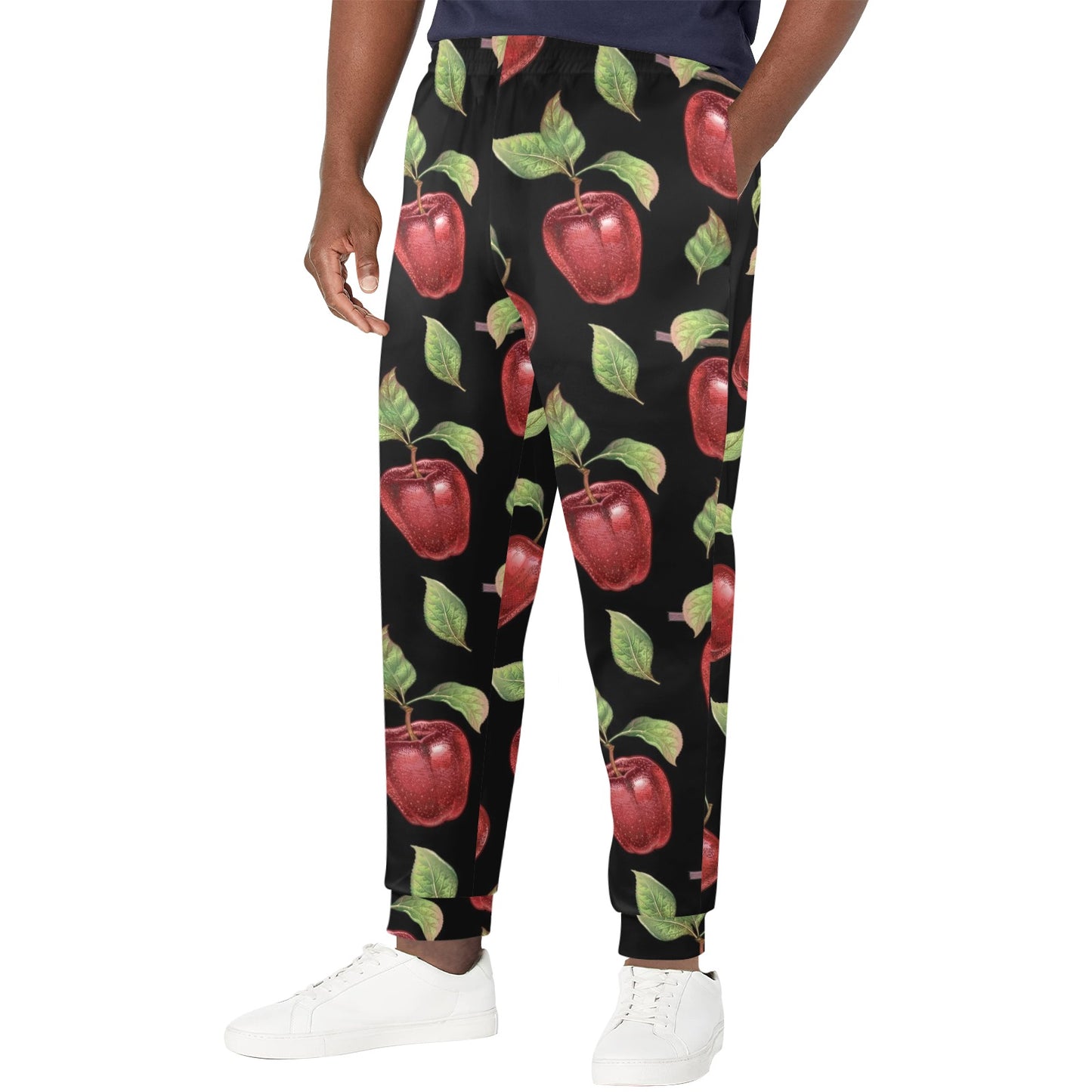 Apple Pattern Print Design AP011 Men's Casual Track Pants