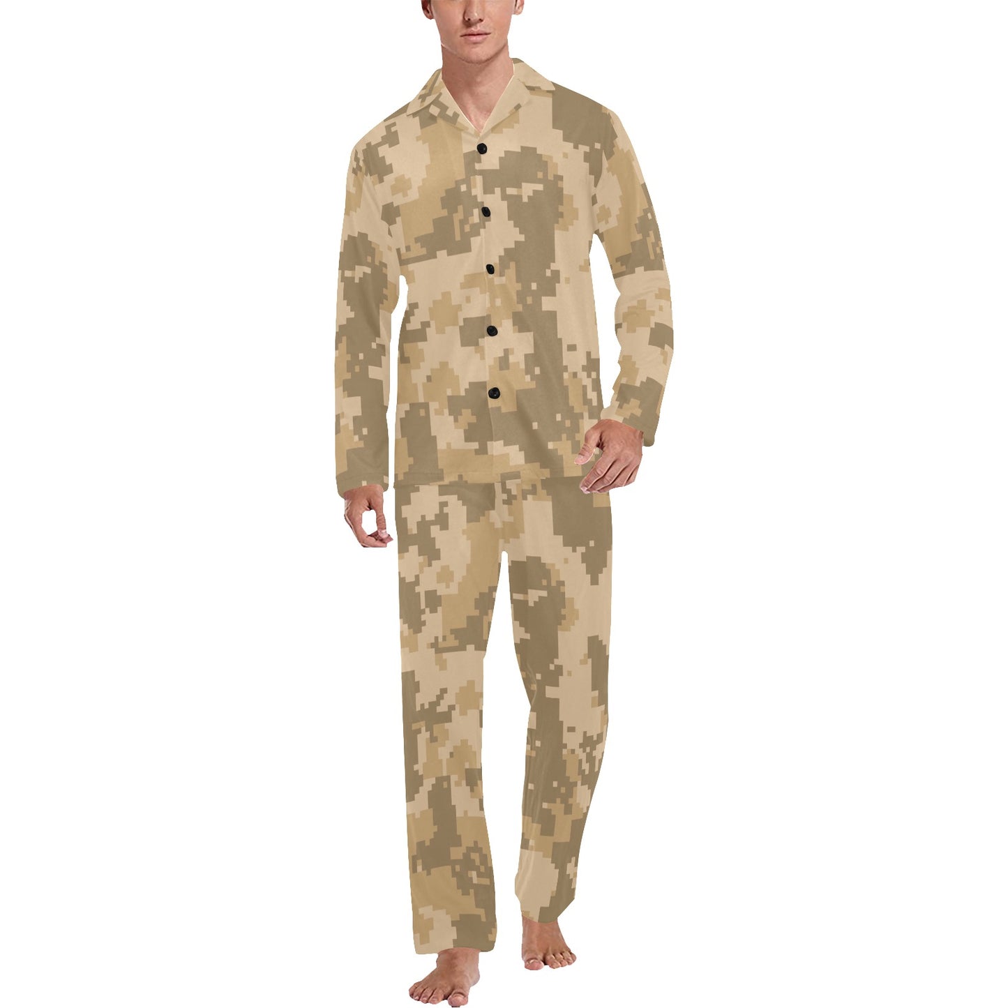 ACU Digital Desert Camouflage Men's Long Pajama Set