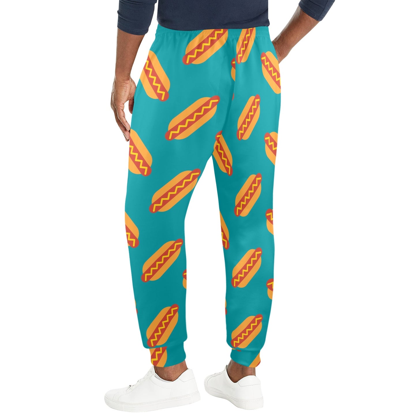 Hot Dog Pattern Print Design 03 Men's Casual Track Pants