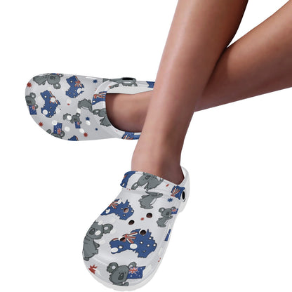 Koala Australia Day Themed Design Unisex Clogs Shoes