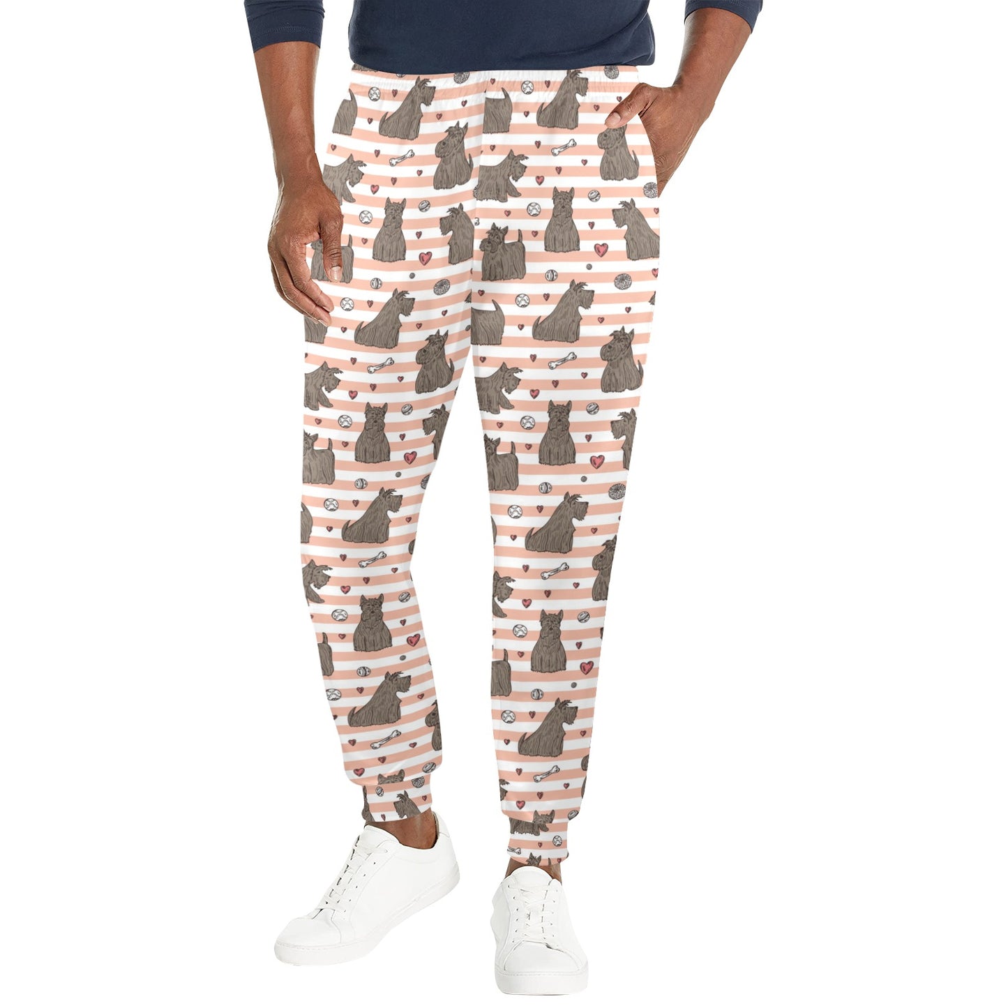 Scottish Terriers Print Design LKS3016 Men's Casual Track Pants
