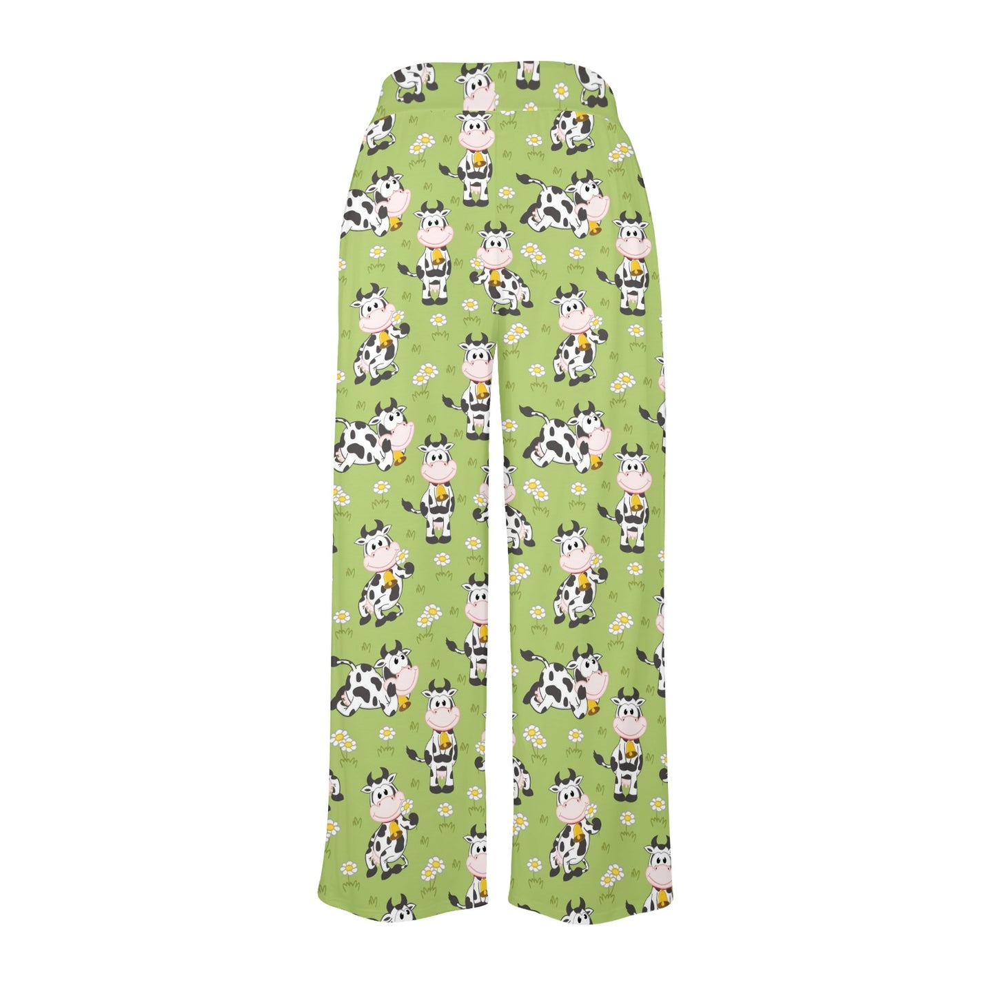 Cattle Print Design LKS401 Women's Wide Leg Lounge Pants