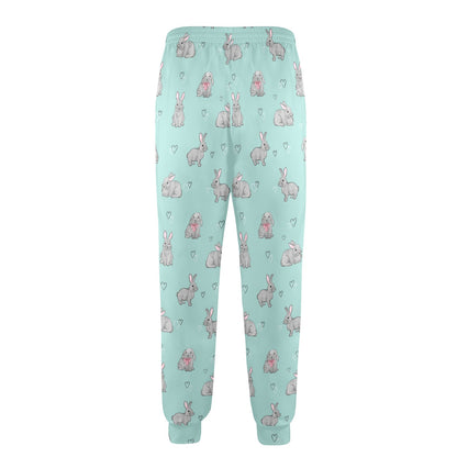 Bunny Pattern Print Design 02 Men's Casual Track Pants