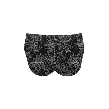 Spider Web Print Design LKS301 Men's Swimming Briefs
