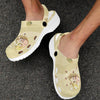 Beach with Seashell Theme Unisex Clogs Shoes