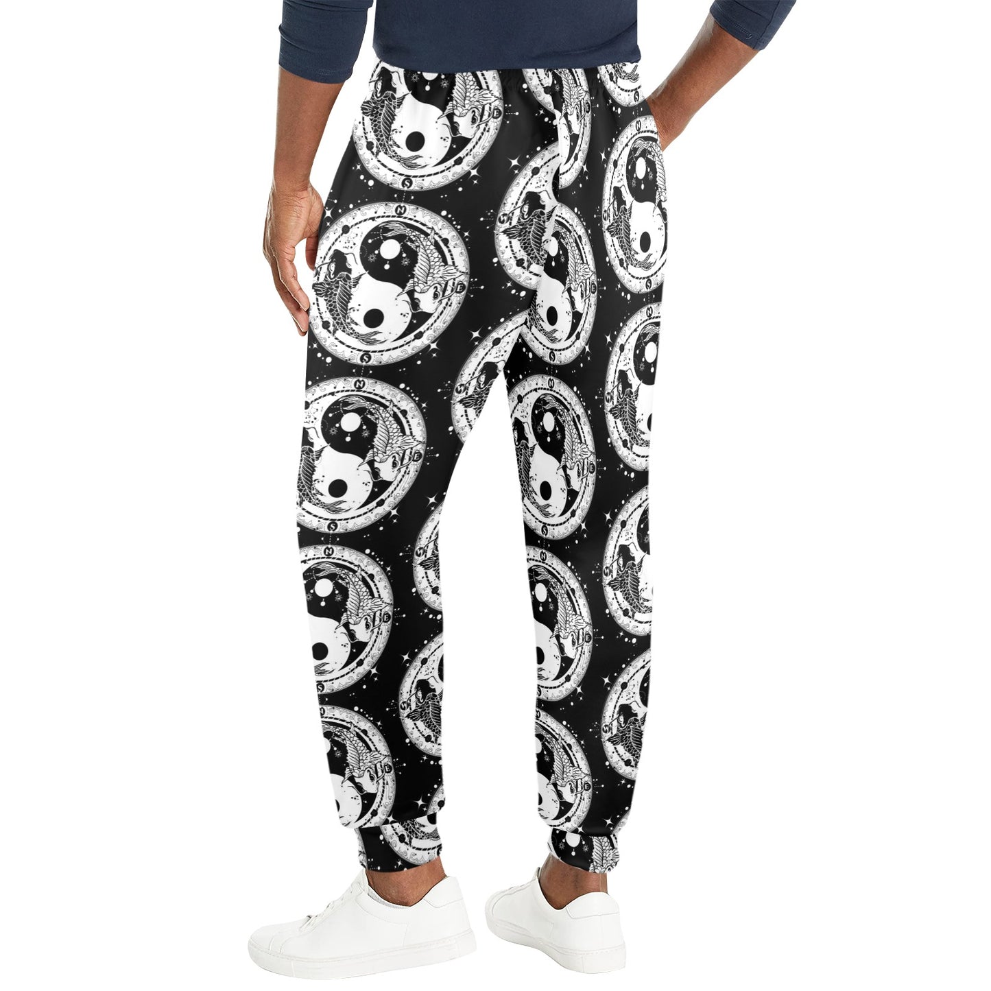 Yin Yang Koi Fish Men's Casual Track Pants