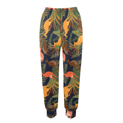 Kangaroos Pattern Print Design 07 Women's Casual Track Pants
